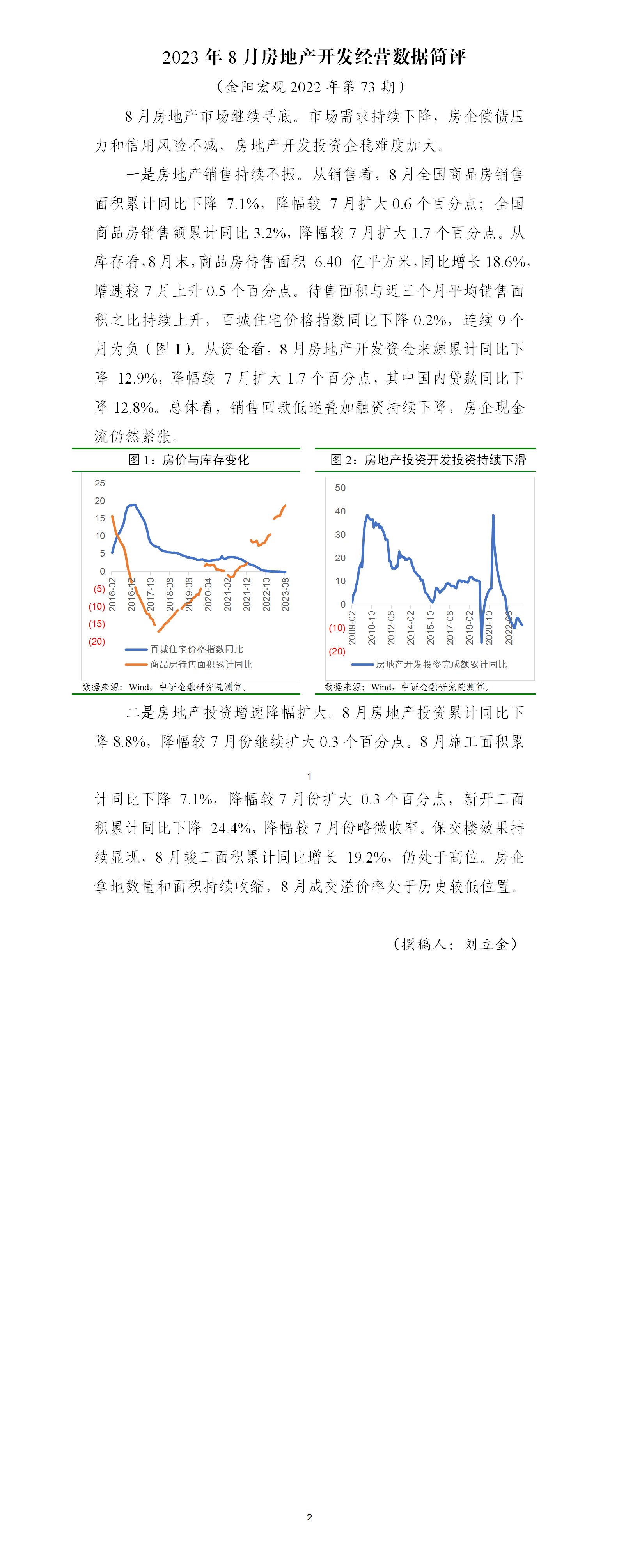 金阳宏观2023年第73期 2023年8月房地产开发经营数据简评.docxgg_01.png